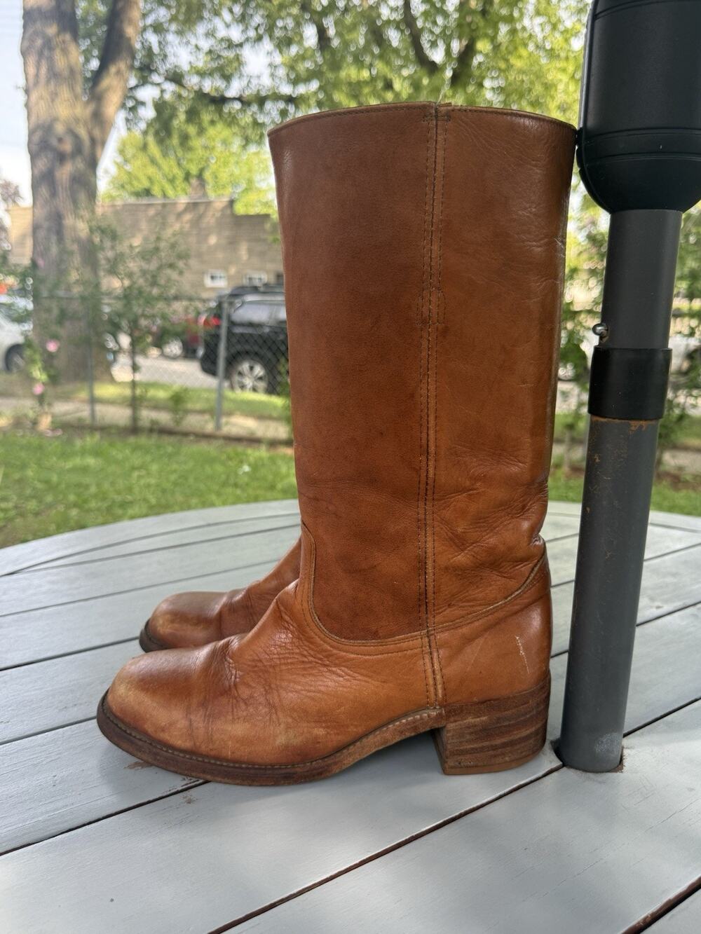 Vintage Frye 2955 Campus Boots Women’s Size 10 D Brown Leather Tall Riding USA